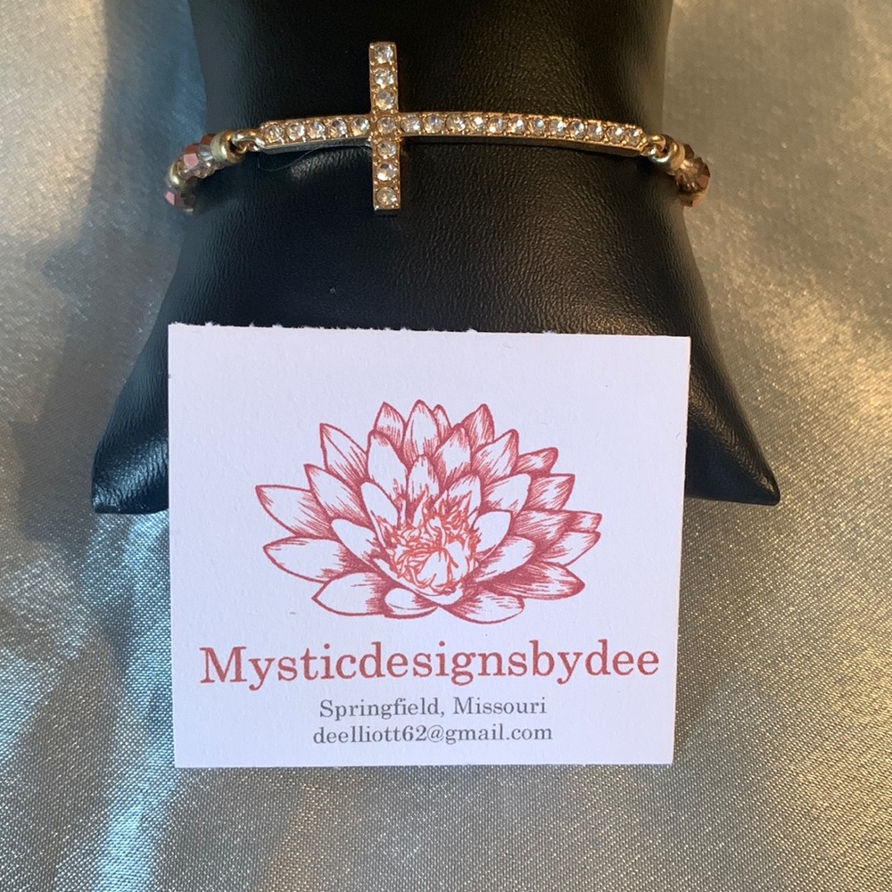 Side cross bracelet from Mystic designs by Dee